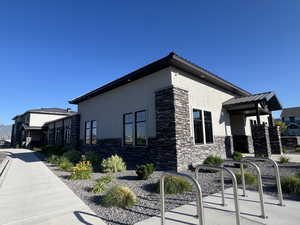 View of clubhouse exterior.  Lots of interior space for events!