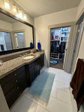 Jack and Jill bathroom sink for bedroom 1