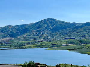Mountain view with a large body of water