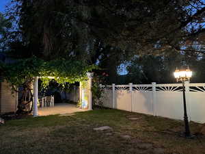 View of yard featuring a patio area