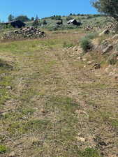View of yard featuring a view of countryside