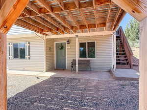 View of exterior entry