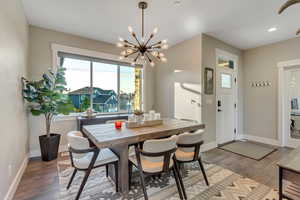 Formal dining room, could be used as a formal living room