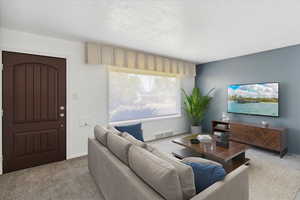 Virtually Staged Living Room