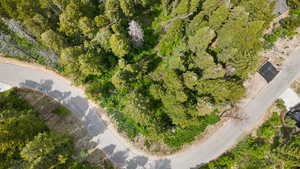 Aerial view of property and surrounding area