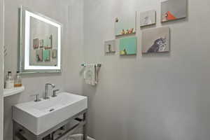 Bathroom with a sink
