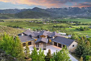 View of mountain background