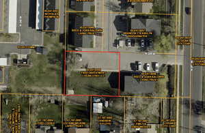 Aerial view of property's location