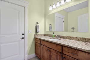 Half bathroom vanity