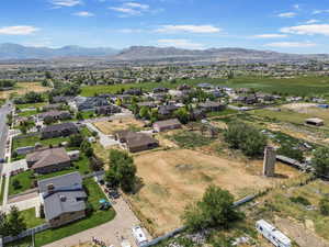 Aerial view of residential area.