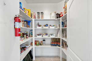 View of storage area