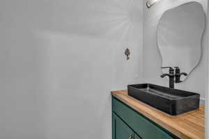 Bathroom featuring vanity