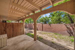 View of patio