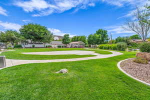 Surrounding community featuring a gazebo and community basketball court