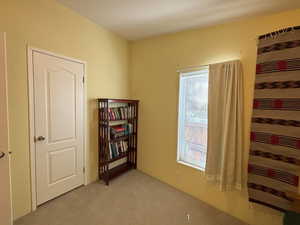 3rd Bedroom with light carpet