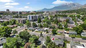 Drone / aerial view of proximity of property to BYU