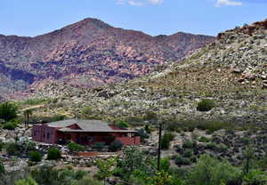 View of mountain background