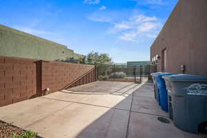 View of patio