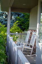 Peaceful porch - what a place to relax.