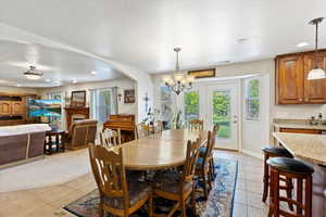 Just another view showing the doors to the patio and lush backyard.