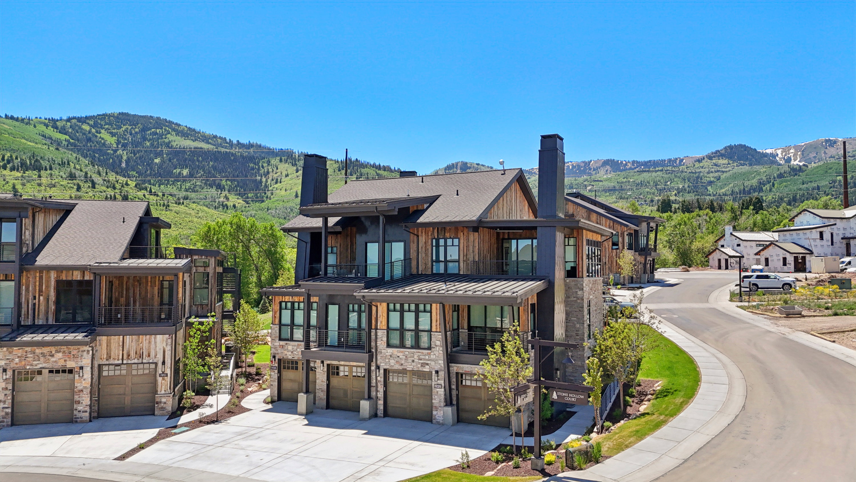 Representative Nearby Completed Twin Home in White Pine Canyon Village