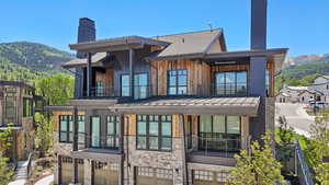 Representative Nearby Completed Twin Home in White Pine Canyon Village