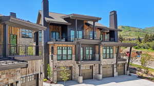 Representative Nearby Completed Twin Home in White Pine Canyon Village