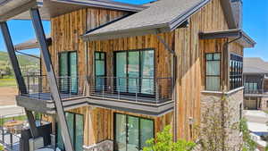 Representative Nearby Completed Twin Home in White Pine Canyon Village