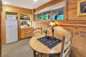 Dining space and  kitchenette