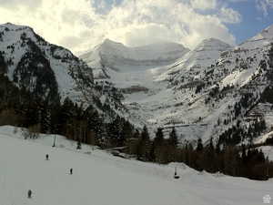 Mt. Timpanogos and ski slopes below