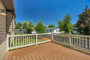 Deck featuring a residential view
