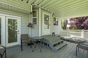 View of deck