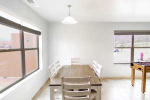 View of unfurnished dining area
