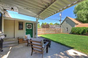 View of patio