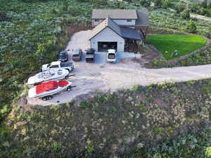 Aerial view of property and surrounding area