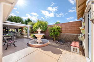 View of patio
