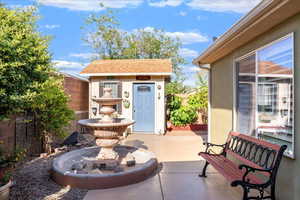 View of patio