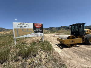 Exterior view of a mountainous background