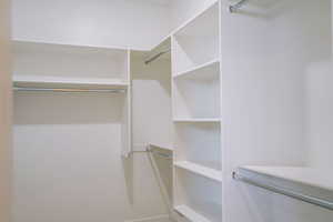 View of spacious closet
