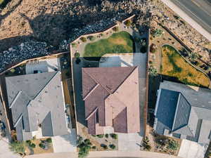 View from above of property