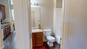 Second main floor full bathroom, situated next to the second main floor bedroom