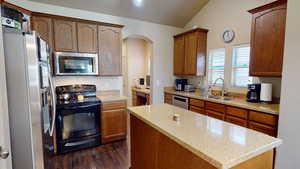 Kitchen with island