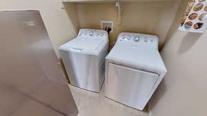 Laundry room off the great room and primary suite