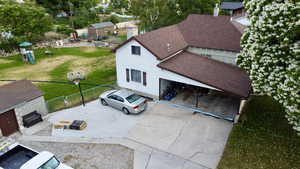Aerial view of property and surrounding area