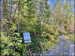 Lot 34-35 midway lower marker along road looking down toward end of lot 35