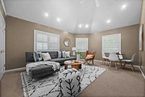 Large bedroom or family room just outside the Owner's Suite.