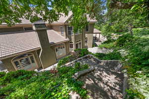 Backyard from upper view.