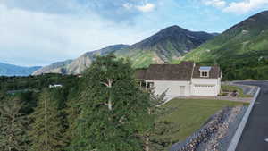 View of mountain background