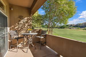 with view of golf course