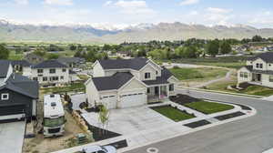 Mountain view with nearby suburban area